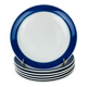 6 Koka ceramic dinner plates by Rörstrand Sweden, Scandinavian