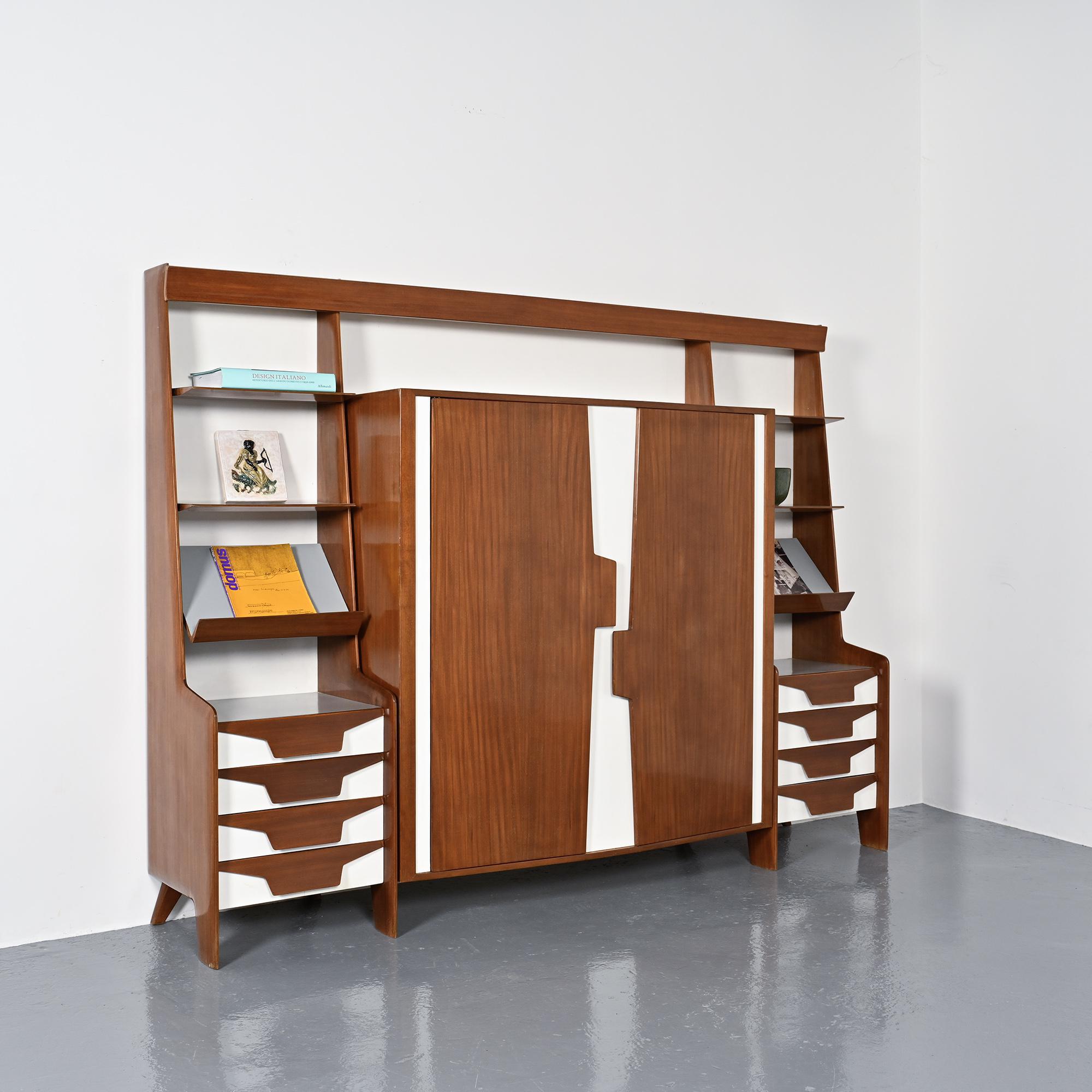 Wall unit by Gio Ponti for Prod. Italia, 1950s