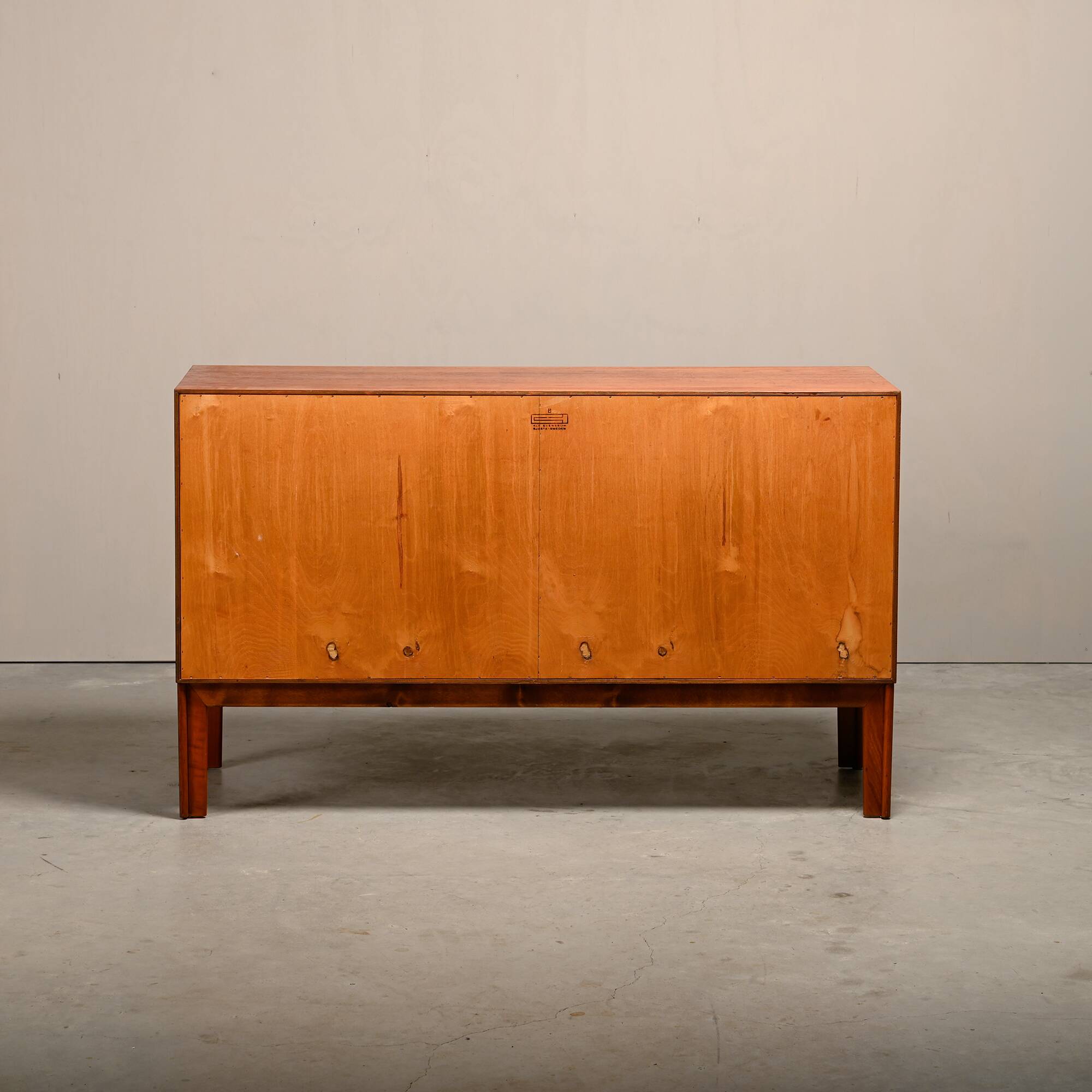 Alf Svensson Norrland Sideboard in Teak and Rattan for Bjästa Möbelfabrik