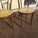 set of 3 wooden canned bistro chair - ZPM RADOMSKO for Thonet