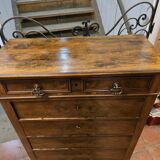 Louis Philippe style chest of drawers in walnut