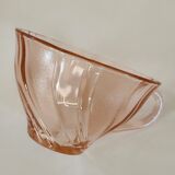 Set of 6 Vereco pink glass cups