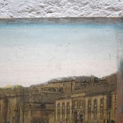Old painting on print