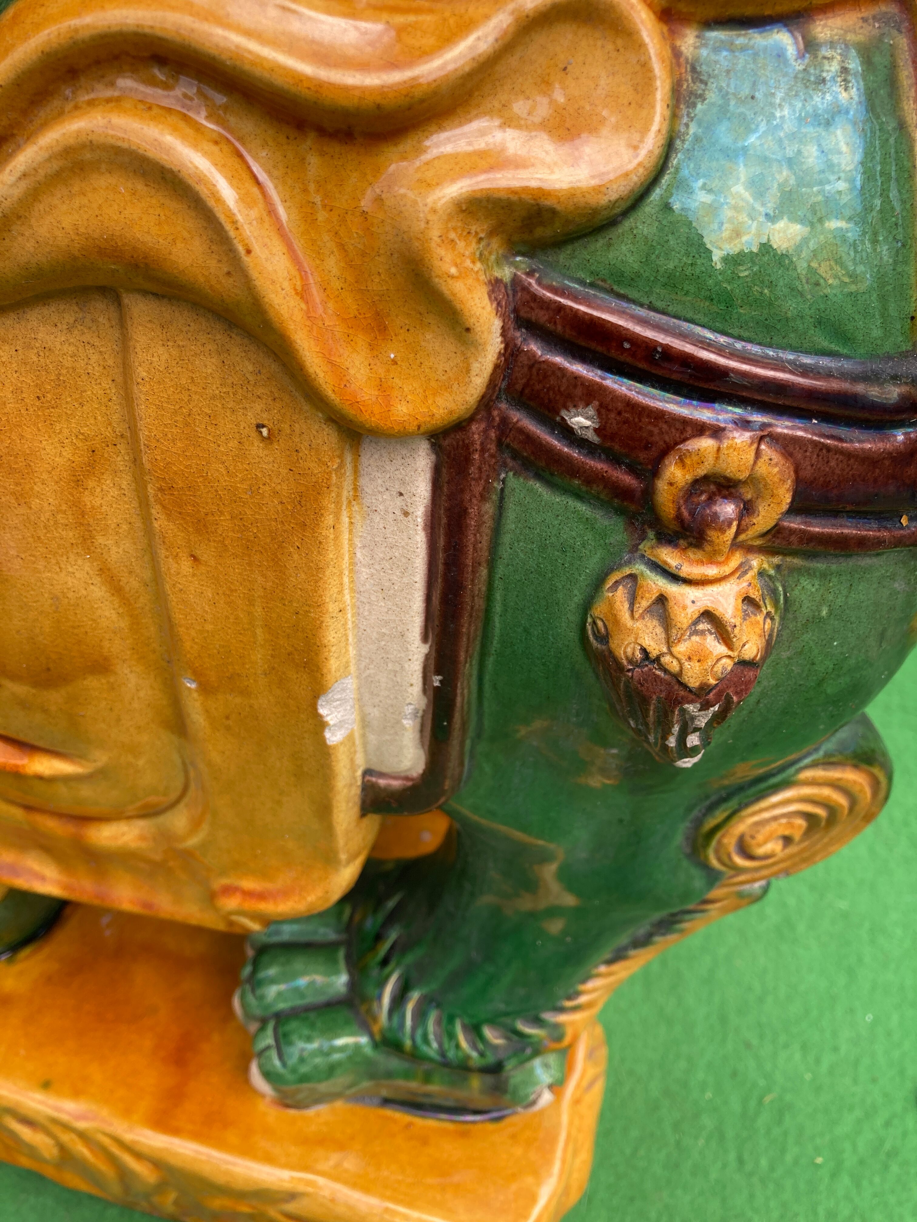 Foo dog garden pedestals or seats, Italy, mid-century