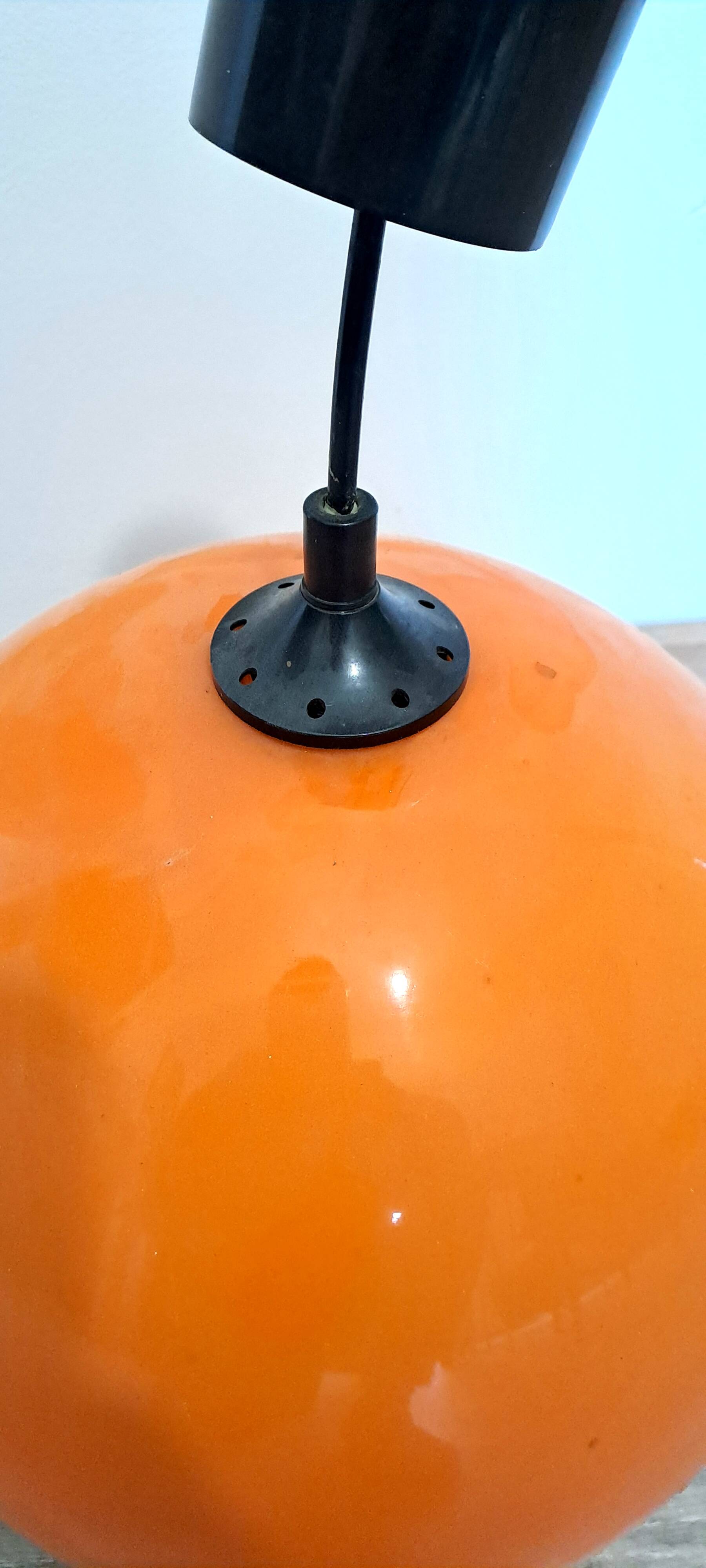 Vintage 70's Bubble Lamp Light Fixture