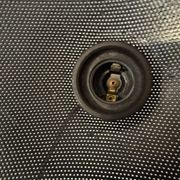 Suspension en métal micro-perforé, années 60
