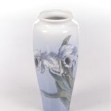 Royal Copenhagen Porcelain Vase painted with the trumpet flower.