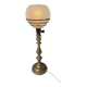 Opaline brass lamp