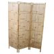 Vintage 3-panel bamboo screen, 1980s