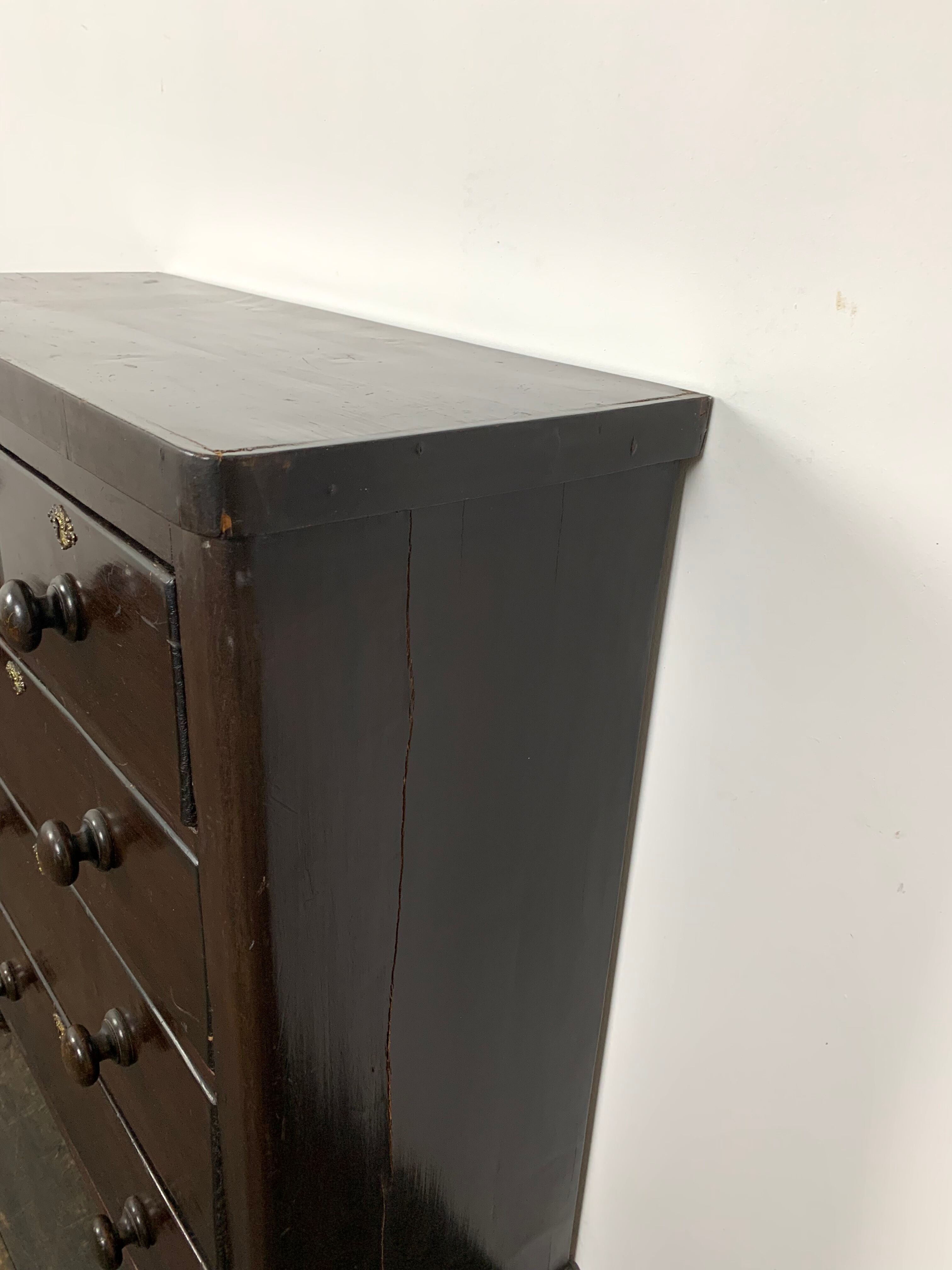 Dark antique chest of drawers