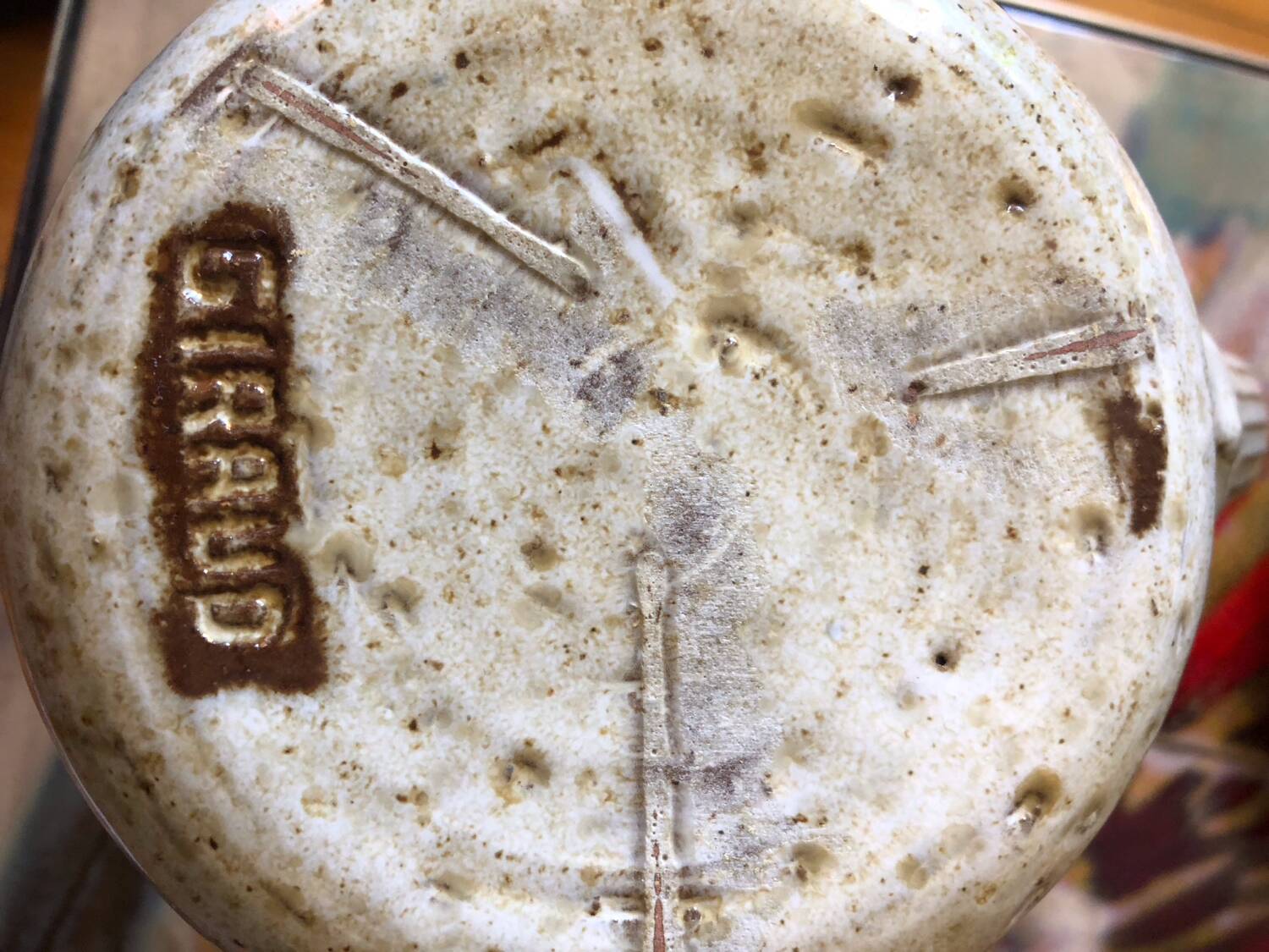 Vallauris ceramic pitcher signed GIRAUD Marcel