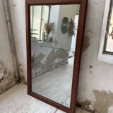 Late 19th XL wooden mirror