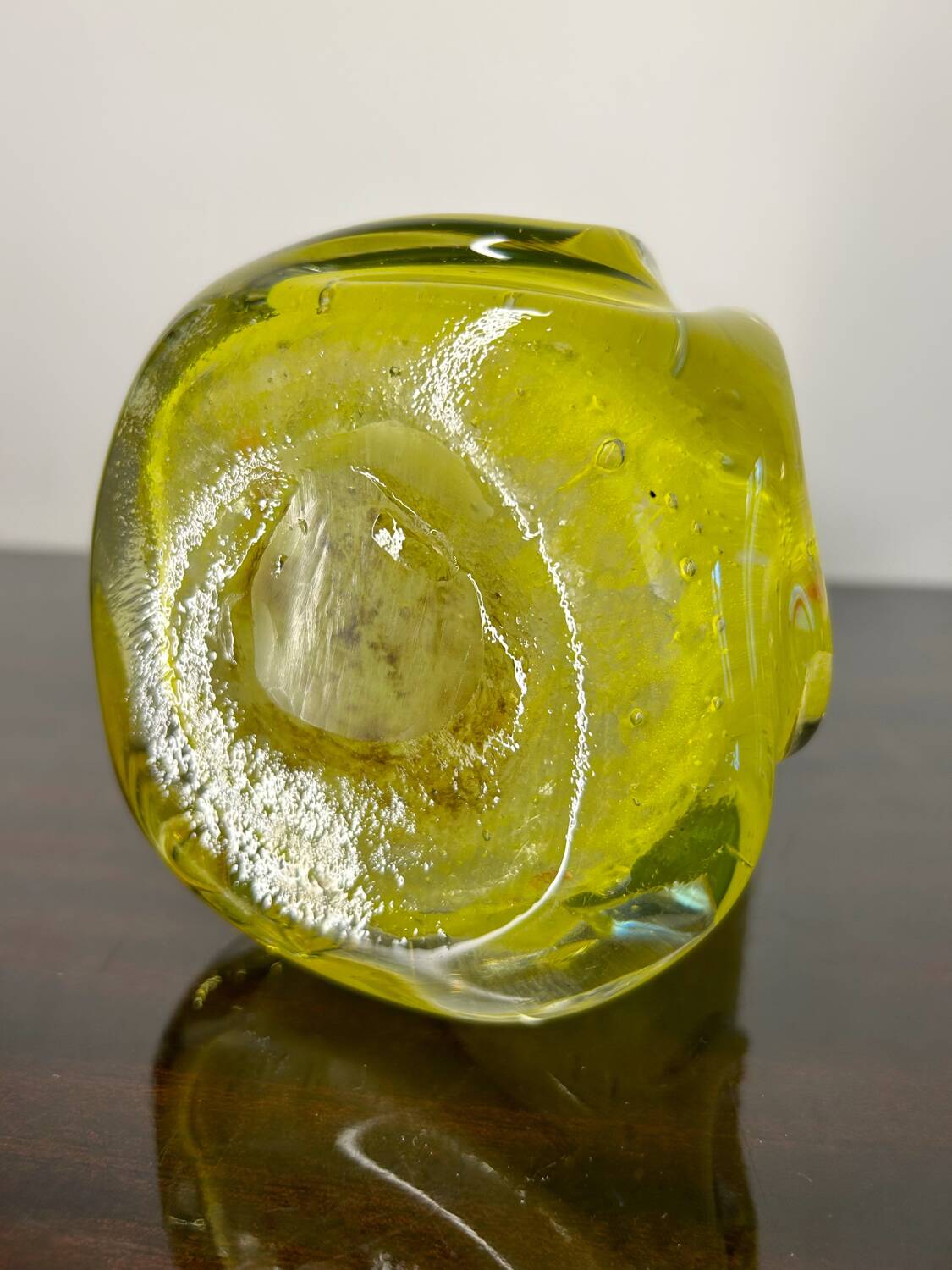 Yellow Murano vase from the 60s