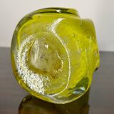 Vase Murano jaune années 60
