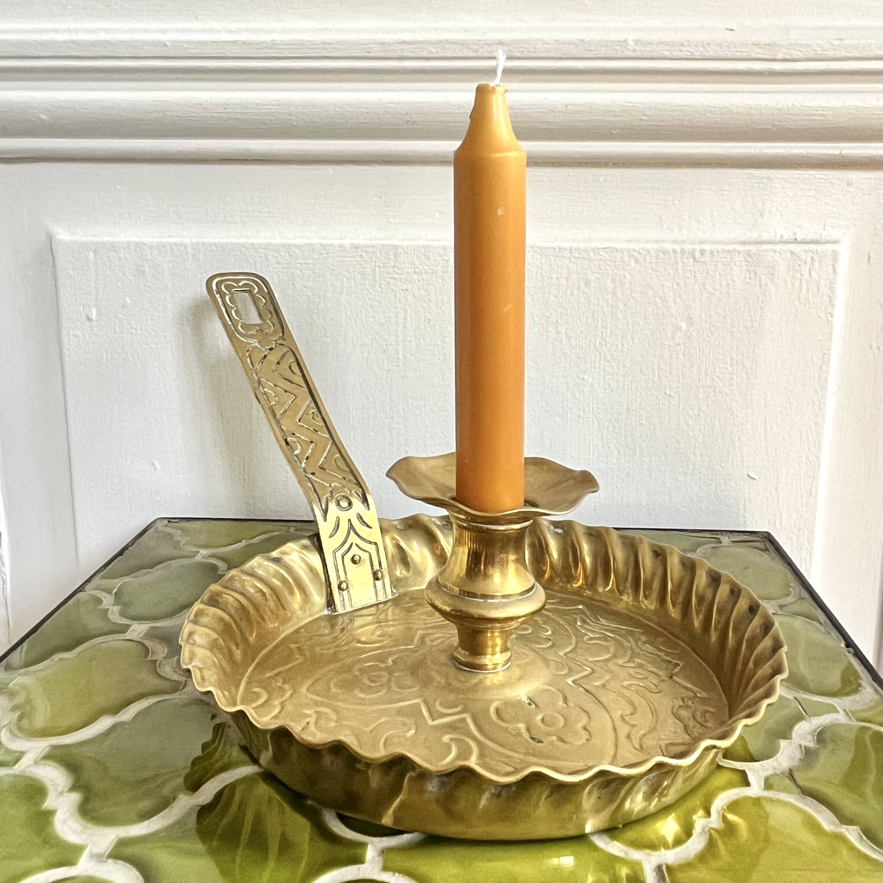 Antique XXL hand candle holder