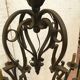 Louis xv style wrought iron chandelier twelve points of light xx century