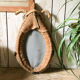 Miroir en corde années 50 - 13x80cm