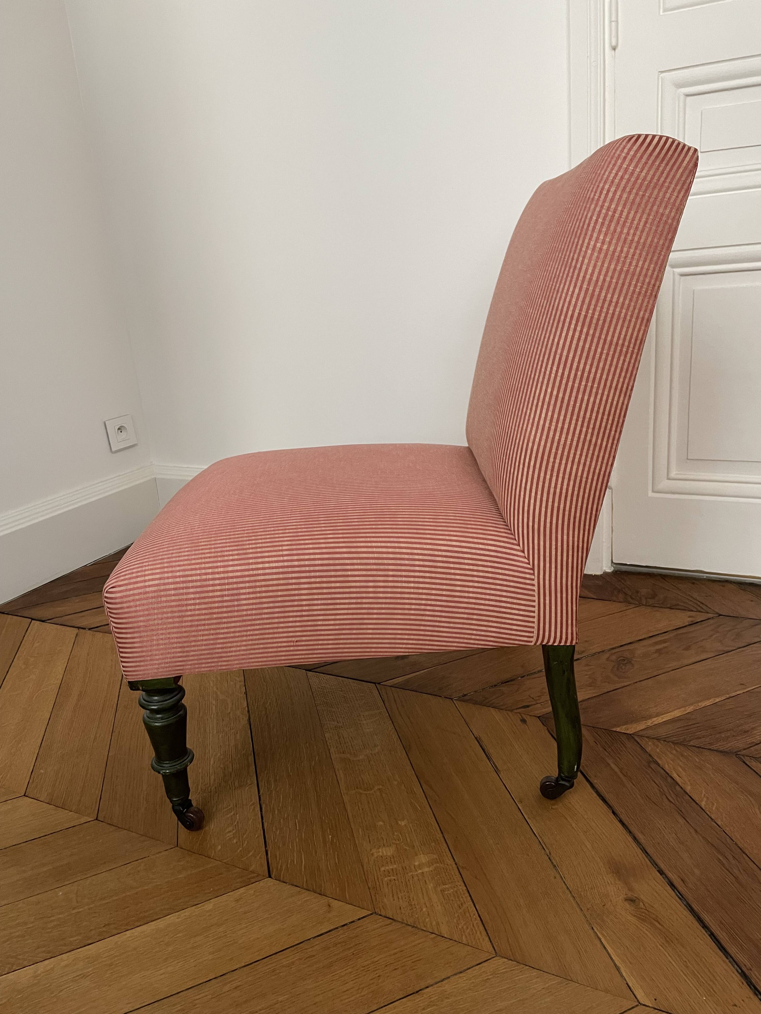 Antique Salon Armchair - Napoleon III Chaise Longue