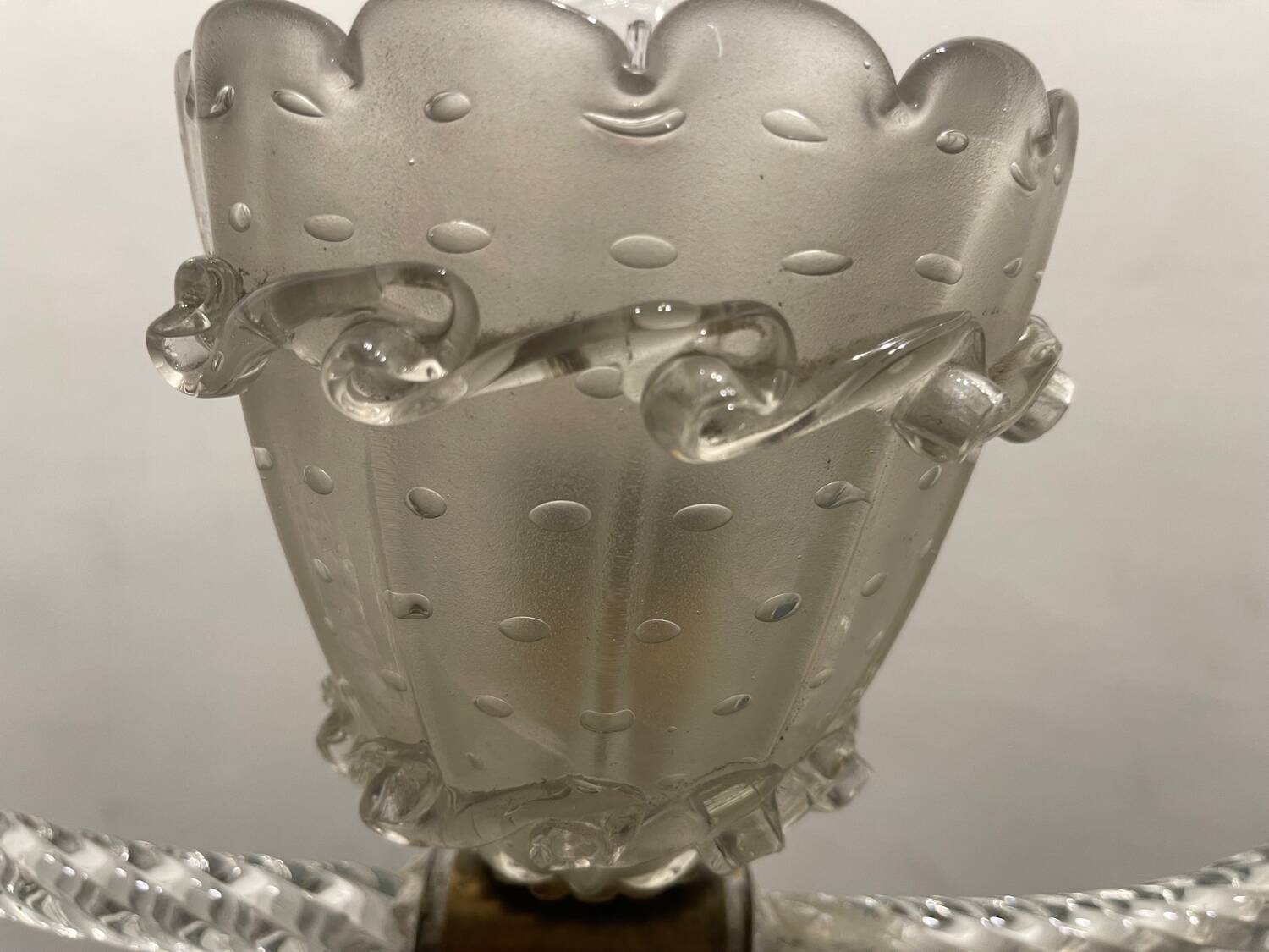 Murano Glass Barovier Light Pendant 1950’s