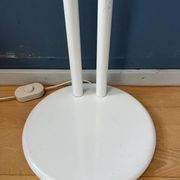 Lampadaire vintage en verre acrylique blanc style spatial