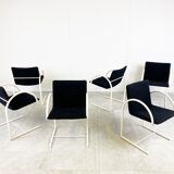 6 postmodern cirkel dining chairs by Metaform, 1980s