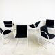 6 postmodern cirkel dining chairs by Metaform, 1980s