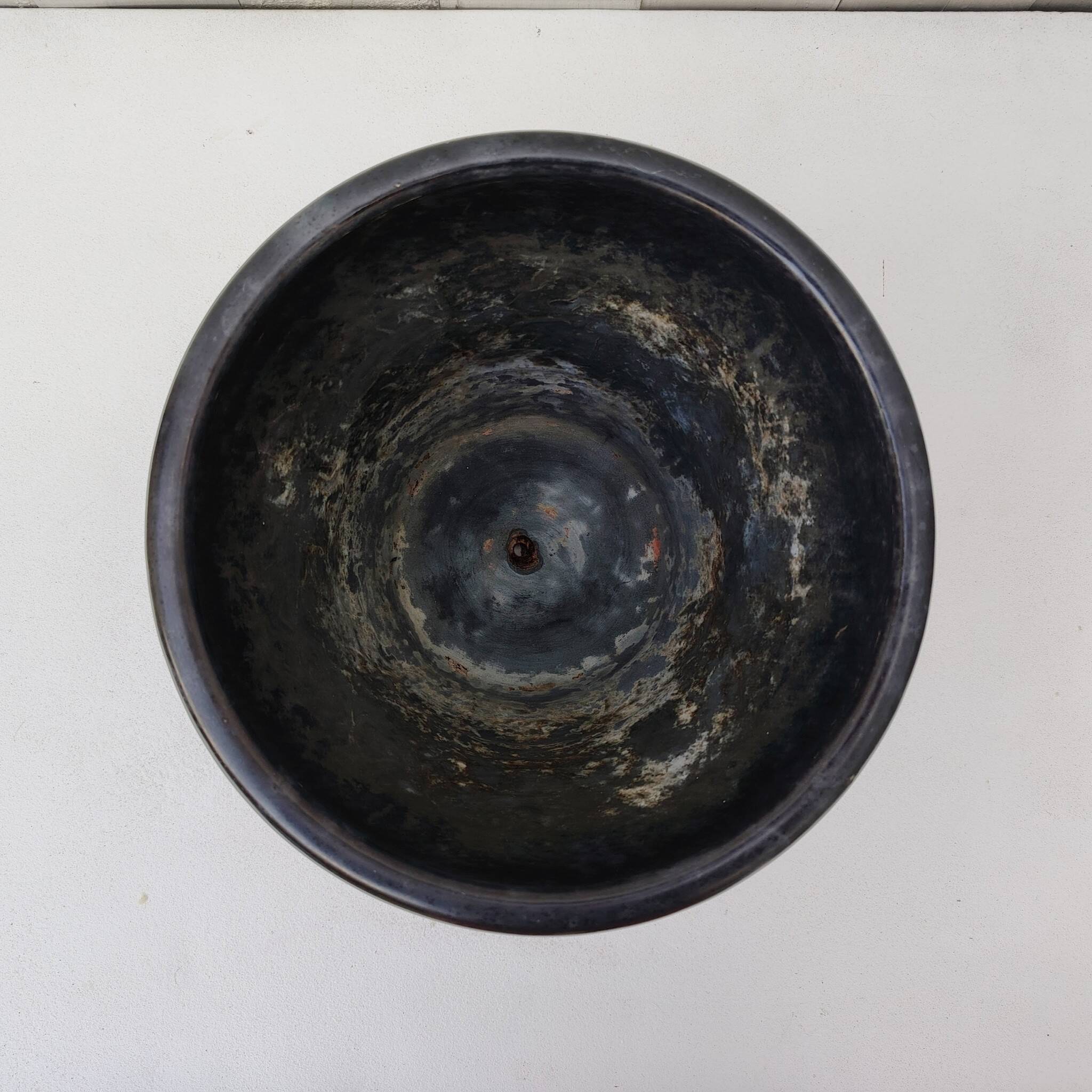 Large ceramic cache pot Accolay, vintage