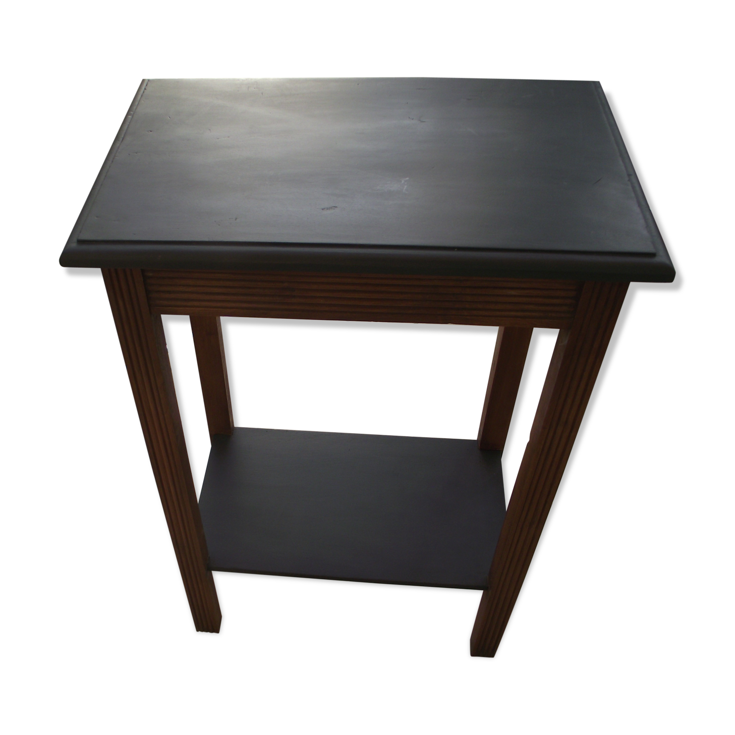 Art Deco console in solid walnut