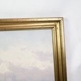 Oil painting on canvas - Coastal landscape - Alfred Theodor Olsen - Circa 1900