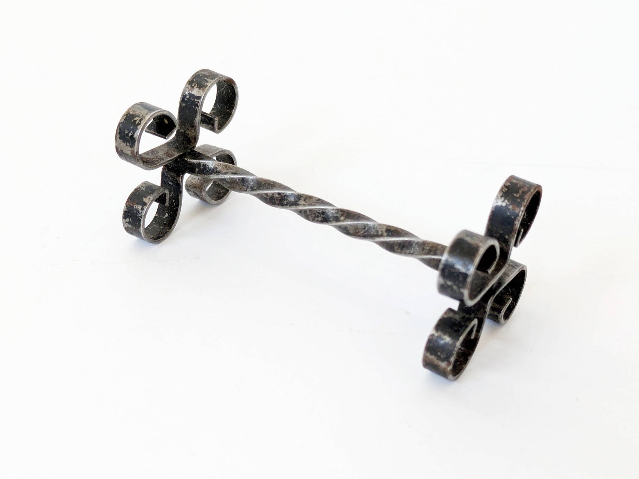 Set of 6 vintage wrought iron knife rests, France, 1970s