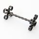 Set of 6 vintage wrought iron knife rests, France, 1970s