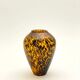 Scalloped glass vase