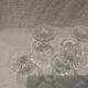 4 Baccarat crystal champagne glasses, Nancy model, foot size 14cl