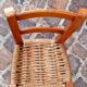 Small chair for children, folk art, wood and straw.