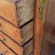 Louis XV style chest of drawers in noble wood marquetry – Marble top –
