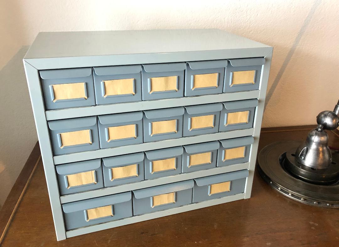 Piece of vintage industrial workshop furniture