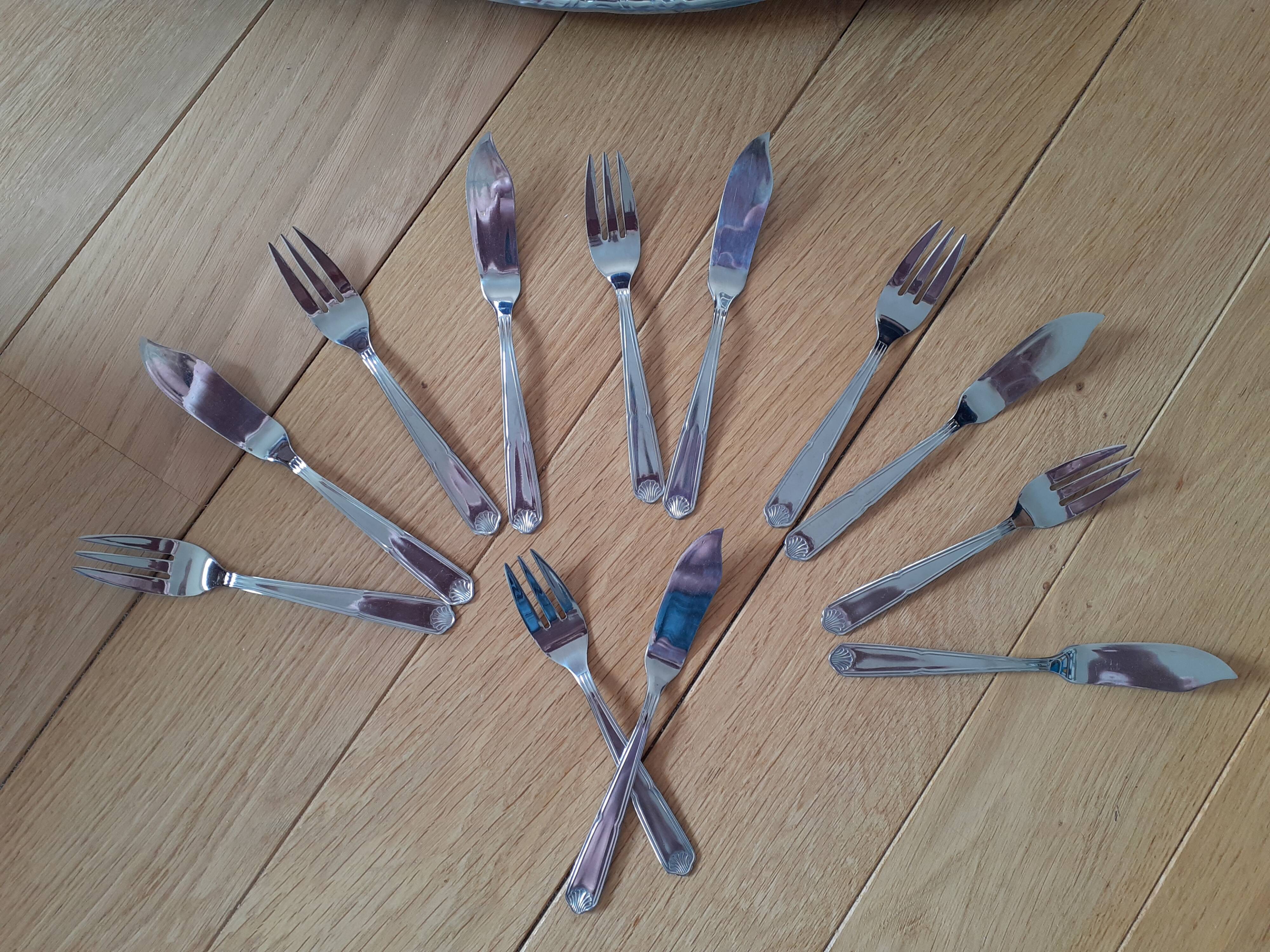 Guy Degrenne fish service made in France