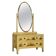 Commode Vintage Chinoiserie avec Miroir Style Édouardien