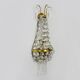 Large vintage hot air balloon wall light in bronze and glass 43 cm