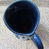 Small vintage Vallauris blue pitcher