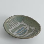 Bol en grès fait main de style mid-century moderne avec motif abstrait, années 1960