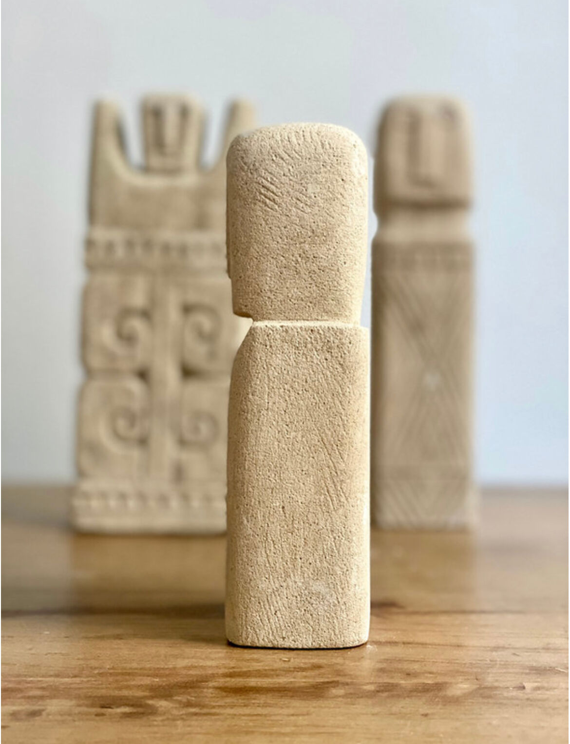 Minimalist stone face