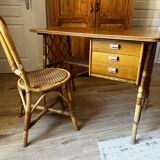 Rattan desk