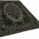 Overdyed Wool Vintage Handmade Carved Rug 173 cm x 290 cm