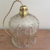 Glass globe pendant light