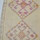 Geometric Vintage White Oushak Runner sku 2080