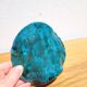 Vase en céramique terre cuite émaillée turquoise