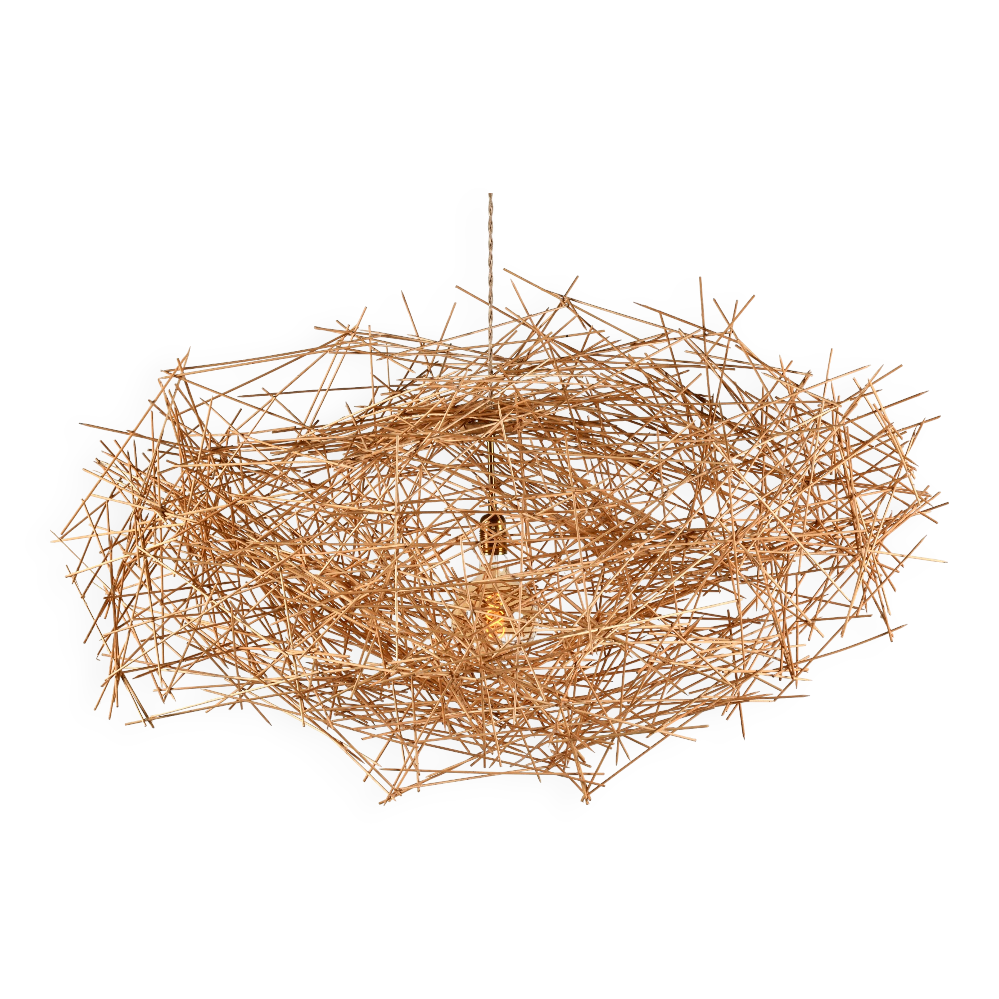 Luminaire sculptural contemporain