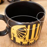 Royal Alma Animal Mug Set, Vintage Design From The 1970s, Staffordshire UK