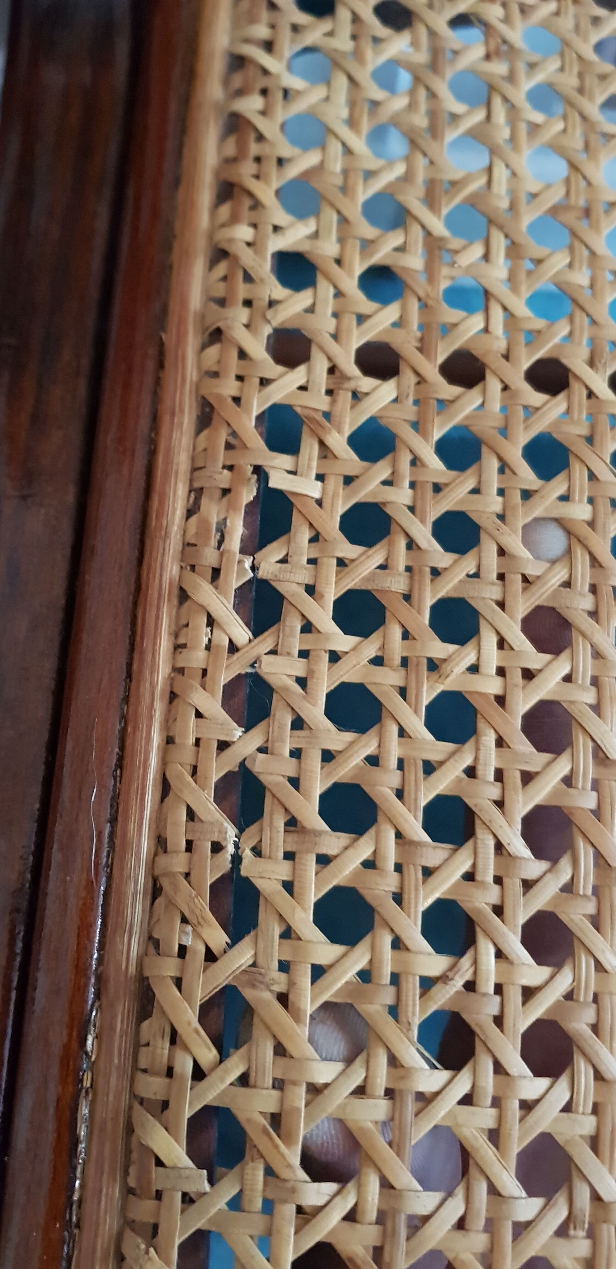 Suite of 6 chairs sleigh Baumann vintage redone